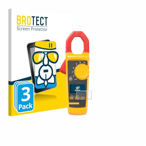 BROTECT Schutzglas für Fluke 325 | 3 Stück Transparenter Displayschutz Made in Germany Schutzfolie Panzer Folie Glas 9H Anti-Fingerprint Einfache Montage Clear