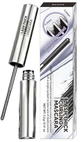 Voluminöse Wimperntusche Langanhaltend und schweißbeständig | Wasserfeste Tuben-Mascara Für Damen für Party Hochzeit Schwimmen Date Reise Fitness