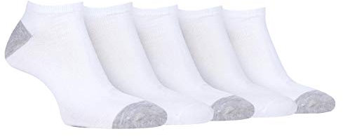 FARAH® - 6er Pack Herren Bunt Kurz Sneaker Bambussocken mit Gestreift (39/45, CS237WHT (Plain))