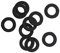 yotijar Trompete Ventil Filz Pads Trompete Filz Pads Filz Scheiben Trompete Zubehör (10PCS) - Schwarz