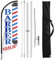 FSFLAG Friseur-Flagge, Friseursalon mit Stangen-Set, kommerzielles Set, Werbung, Swooper-Feder-Flagge, Banner, Beschilderung für Friseursalon, 3,3 m, für den Innen- und Außenbereich
