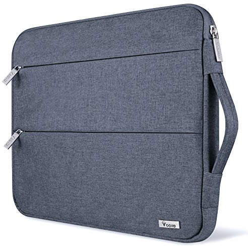 Voova Laptop Case Sleeve 15.6 16 Inch with Handle, Waterproof Slim Computer Cover Bag Compatible with MacBook Pro M3/M4 16, 15.6” HP Acer Lenovo ThinkPad IdeaPad Asus Laptop, Men Women, Dark Grey
