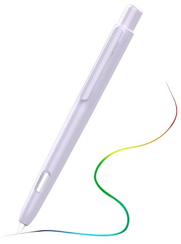 MoKo Hülle Kompatibel mit Apple Pencil 2. Generation, Ausziehbare Schutzhülle für Apple Pencil mit Stabilem Clip, Hart PC Apple Stifthülle, Unterstützt Doppeltippen, Taro Violett