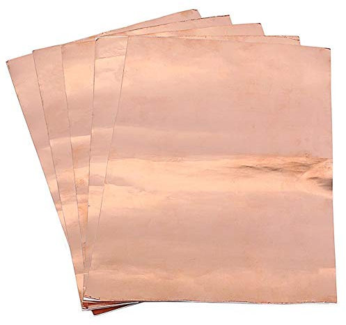 Tuanie Lnanqing-kupferfolienband 5 stücke Kupferfolienfolie Leitende Klebeband Elektro Magnetische Interferenz Abschirmung E-Gitarre Reparaturwerkzeug, Sicher und hochwertig (Color : 5pcs)