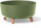 Macetero color verde tierra,sin depósito , colección GRACIA de 38 x 38 x 19,5 cm, capacidad de 14,3 L.