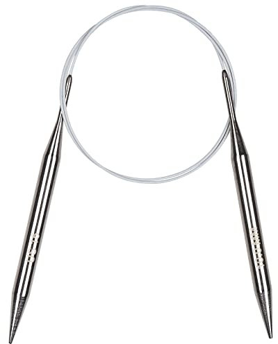 Coopay Rundstricknadeln 100 cm, 10,0 mm Stricknadeln Rundstricknadel Edelstahl Rundstricknadeln mit Flexibel Kabel, Robust Rund Stricknadeln für Decken Stricken & Große Projekte