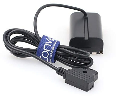 Eonvic F970 to DTap Dummy Battery Power Cable NP F550 F570 NP-F L-Series to D-tap for Sony Atomos Shogun Ninja V Monitor