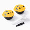 RECAFIMIL Lot de 2 dosettes Tassimo réutilisables 180 ml/60 ml avec couvercle en silicone jaune compatible avec machine Bosch Tassimo