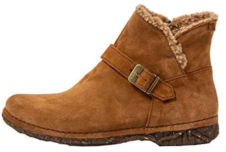 El Naturalista Damen Ankle Boots Angkor, Frauen Stiefeletten,Warmfutter,uebergangsschuhe,uebergangsstiefel,gefüttert,Toffee,40 EU / 7 UK