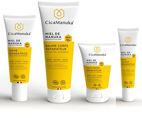CICAMANUKA - Routine Réparation Visage et Corps au miel de Manuka - Peaux sèches et abîmées