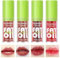 LOPHE Lippenöl, Feuchtigkeitsspendender Lipgloss, Makeup Long Lasting Plumper Lip Glow Oil, Moisturizing Lippen Care Lippenöl, Reduziert Feine Linien Nicht Klebriges Lip Gloss Tint (4er #DarkSerie)