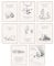 BigWig Prints Winnie-Puuh-Wandkunst, Winnie-Puuh-Poster, Freundschaftszitate, Wandkunst, klassische Vintage-Zitate, inspirierende Sprüche, Kinderzimmer-Dekor, ungerahmt, 8er-Pack (20,3 x 25,4 cm)