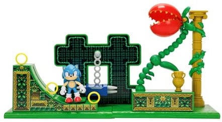 Sonic The Hedgehog Stardust Speedway Zone Playset Age 3+ with 2.5” / 6cm Sonic Action Figure. Features Universal Customisable Play Pieces, Iconic To The Video Game For Boys Aged 3+