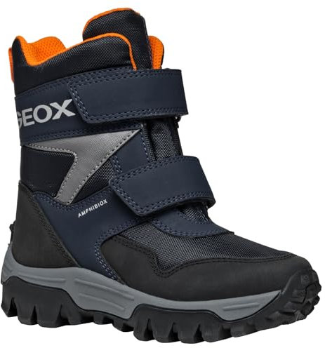 Geox J Himalaya Boy B ABX Snow Boot, Navy, 32 EU