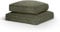 softwalls Hundekissen Cord - Orthopädisches Hundebett XXL - Hundematte kleine Hunde - Hundematratze Waschbar - Hundekorb | Olive-Grün (M)
