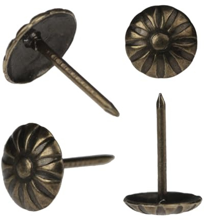 Upholstery Tacks for Furniture Vintage Upholstery Nails Tacks for Decorative 200Pcs Furniture Sofa Thumb Nails Pins Assortment Kit 7/16 Head Diameter Upholstery Nails Decorative Tacks for Furniture | Upholstery Nails Tacks for Decorative Furniture Sofa Nails Pins Assortment Kit 7/16 Head Diameter Upholstery Nails