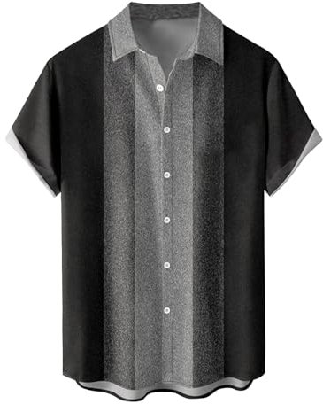 Mens Summer Shirts, Hawaiian Shirt Men Floral Aloha Beach Shirt Casual Short Sleeve Summer Shirts for Beach Holiday Party Traditional Pattern Print Beach Clothes for Men Tee