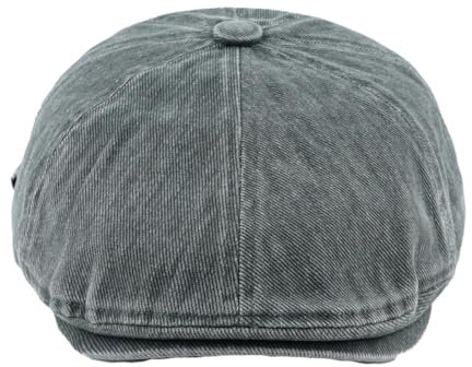 KeepSa Herren Baumwolle Tellermütze Schirmmütze Flatcap Schiebermütze Baskenmütze Cap Newsboy Stil Hut