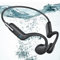 TELNP Swimming Headphones, Bone Conduction Headphones, Open Ear Headphones IP68 Waterproof Wireless Bluetooth 5.3 built-in MP3 Player 32G, Waterproof Headphones for Swimming, Running, Cycling