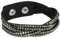 Acura-Styles Damen Wickelarmband Schwarz Glitzerarmband Strass Steine Leder Imitat Twist Design Geflochten Armschmuck Geschenkidee für Frauen Freundin Tochter