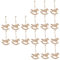 VILLCASE 18 STK Schaukelpferd Ornament Weihnachtsbaum Anhänger Christbaumschmuck Krippendekor Hirsch Ornamente Weihnachtsbaum-anhänger Weihnachtsanhänger DIY Anhänger Hölzern