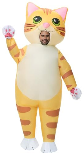 Spinosaurus Inflatable Cat Costume for Adult Inflatable Halloween Costume Funny Blow Up Animal Costumes for Woman Men