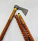 Nautical Replica Hub Axe Head Walking Stick, Brown, 36 Inches, Wooden, Victorian, Spiral, Nautical Gentlemen, Three Fold Stick Cane