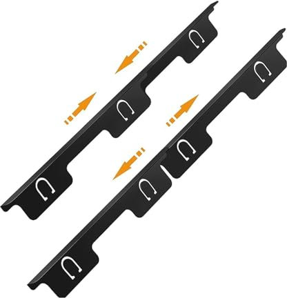 2 Paar Herd-Lückenabdeckungen aus Edelstahl, Herd-Lückenfüller, Einziehbare Länge 35–70 Cm, Herd-Lückenschutz-Set, Lückenfüller zwischen Herd und Theke für die Küche