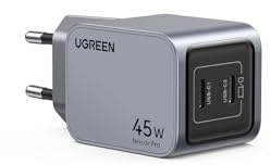 Adattatore CA UGREEN - GaN 2 porte USB-C - 45 W - Grigio
