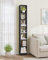 Hzuaneri Bücherregal, 7-Tier Bücherschrank, Würfelregal, Modernes offenes Regal aus Holz, Aufbewahrungsregale und Präsentationsregale für Wohnzimmer, Home Office, Schlafzimmer, Schwarz BC79704X