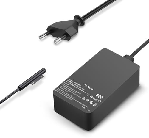 FJEZCHN Chargeur Surface Pro 65W Compatible avec Microsoft Surface Pro 3 4 5 6 7 8 9 10 11 X Surface Laptop 1 2 3 4 5 6 7 Surface Book 1 2 3 Surface Go 1 2 3,Surface 65W 44W 24W Ordinateur Portable