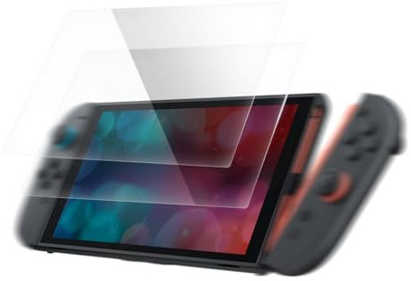 BOXOB 2pcs Protections d'Écran Verre Trempé pour Switch 2 (2025 8 Pouces), Ultra Transparentes Anti-Rayures Sans Bulles et Anti-Traces de Doigts pour Switch