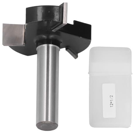 CNC Router Bit 3 dientes Tirador de madera en forma de T Cutter de 12 mm de 49 mm Diámetro de corte