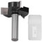 CNC Router Bit 3 dientes Tirador de madera en forma de T Cutter de 12 mm de 49 mm Diámetro de corte