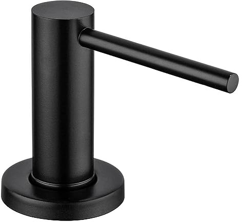 Asyduey 1 Piece Kitchen Sink Soap Dispenser Stainless Steel Soap Dispenser Matt Black