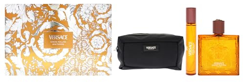 Versace Eros Najim Eau de Parfum Gift Set 2025-100ml Parfum, 10ml Travel Spray and Toiletry Pouch