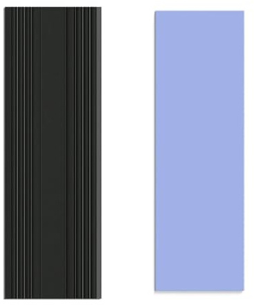 Refroidisseur PC Portable Laptop Cooling Pad Dissipateur Thermique À Disque Dur, Radiateur en Aluminium avec Coussin Thermique pour Refroidisseur D'ordinateur De Bureau(Black)