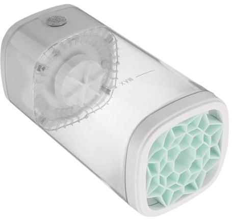 Gogogmee Laveur Automatique de Pinceaux de Maquillage et Électrique Blanc Fonction de Nettoyage Intégré Rangement en Plastique Acrylique pour Usage Quotidien