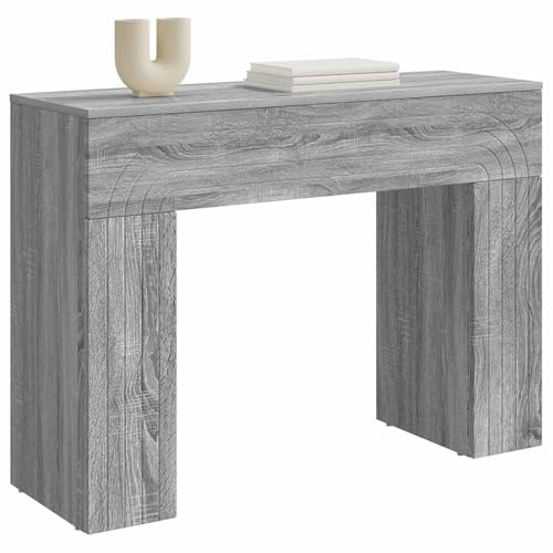 vidaXL Couchtisch Graues Sonoma 102 x 35 x 75 cm Holzwerkstoff, Moderner rechteckiger Couchtisch, stylisches Möbelstück, praktische Wohnzimmereinrichtung, Robustes Holzdesign