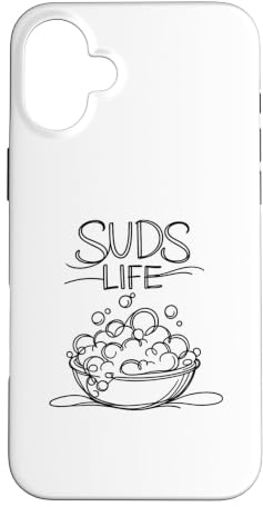 Hülle für iPhone 16 Plus Suds Life Seifenmacher im Herzen