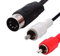 Cablepelado®, Cavo audio stereo RCA a DIN 5 Pin, 1 Metro, Nero