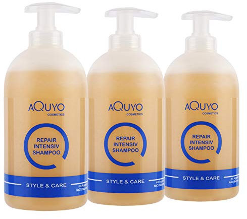 Style & Care Arganöl Shampoo für geschädigtes oder strapaziertes Haar (3x 500ml) | Haarpflege Conditioner für trockenes Haar | Intensiv Haar & Kopfhautpflege mit Argan Öl für Männer und Frauen