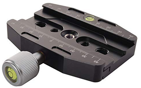 Fotoconic CL-90N Quick Release Clamp with arca Swiss clamp Plate Aluminum Alloy for Tripod or Monopod Compatible