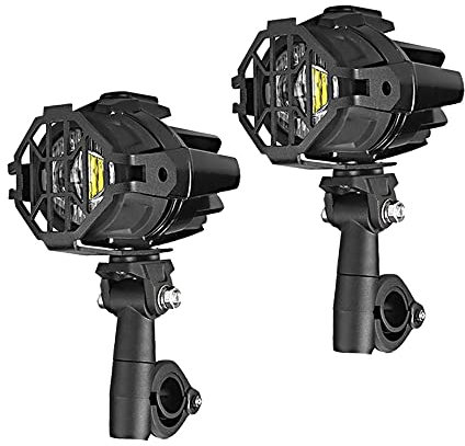 LED Zusatzscheinwerfer Set S22X Kompatibel für Yamaha XT 1200 Z Super Tenere, XJR 1300, XSR 900/700, XT 660 R/X/Z Tenere, XTZ 660 Tenere / 750 Super Tenere, XV 750/535 Virago