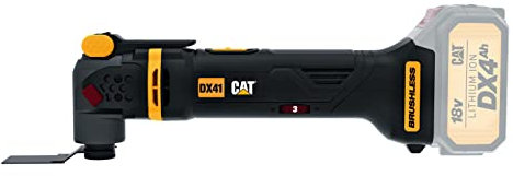 CAT DX41B 18V Akku Oszillationswerkzeug, Multifunktionswerkzeug, (Solo ohne Akku), 4° Oszillationswinkel, variable Geschwindigkeit 8000-19000/min, ideal für sägen, schleifen, schneiden und schaben