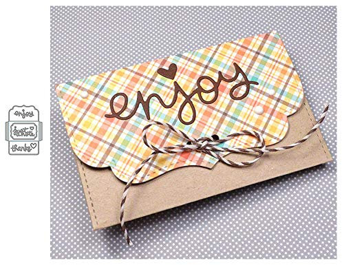 Yuntrip Stanzformen für Kartenherstellung, Hochzeitseinladung, Umschlag, Rahmen, Metall-Stanzschablonen für DIY, Scrapbooking, Fotoalbum, dekorative Papierkartenherstellung