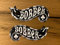 MG416 / 2X Bobber Oldschool Aufkleber je 11x4,5cm Motorrad Biker Sticker Racing Oldtimer Vintage Retro Style Custom Umbau Rockabilly