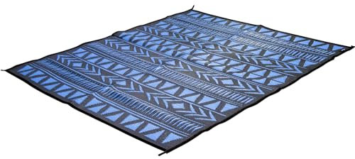 Bo-Camp Outdoor Teppich Oxomo Camping Vorzelt Markisen Teppich Balkon Zelt Boden blau L
