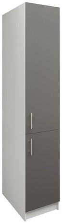 JD Greta Kitchen Base Tall Cabinet – 400mm – Base Kitchen Larder Unit - Dark Grey Matt (Anthracite)