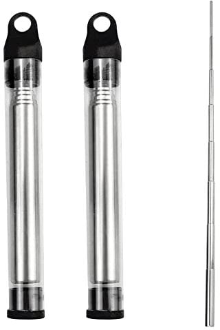 Blasrohr Feuer,2er Pack Feuer Schlagrohr Feuerrohr Faltbarer Teleskopisches Blasrohr Feuerwerkzeug Camping Gadgets zum Kochen Picknick BBQ Jagd Angeln Wandern im Freien